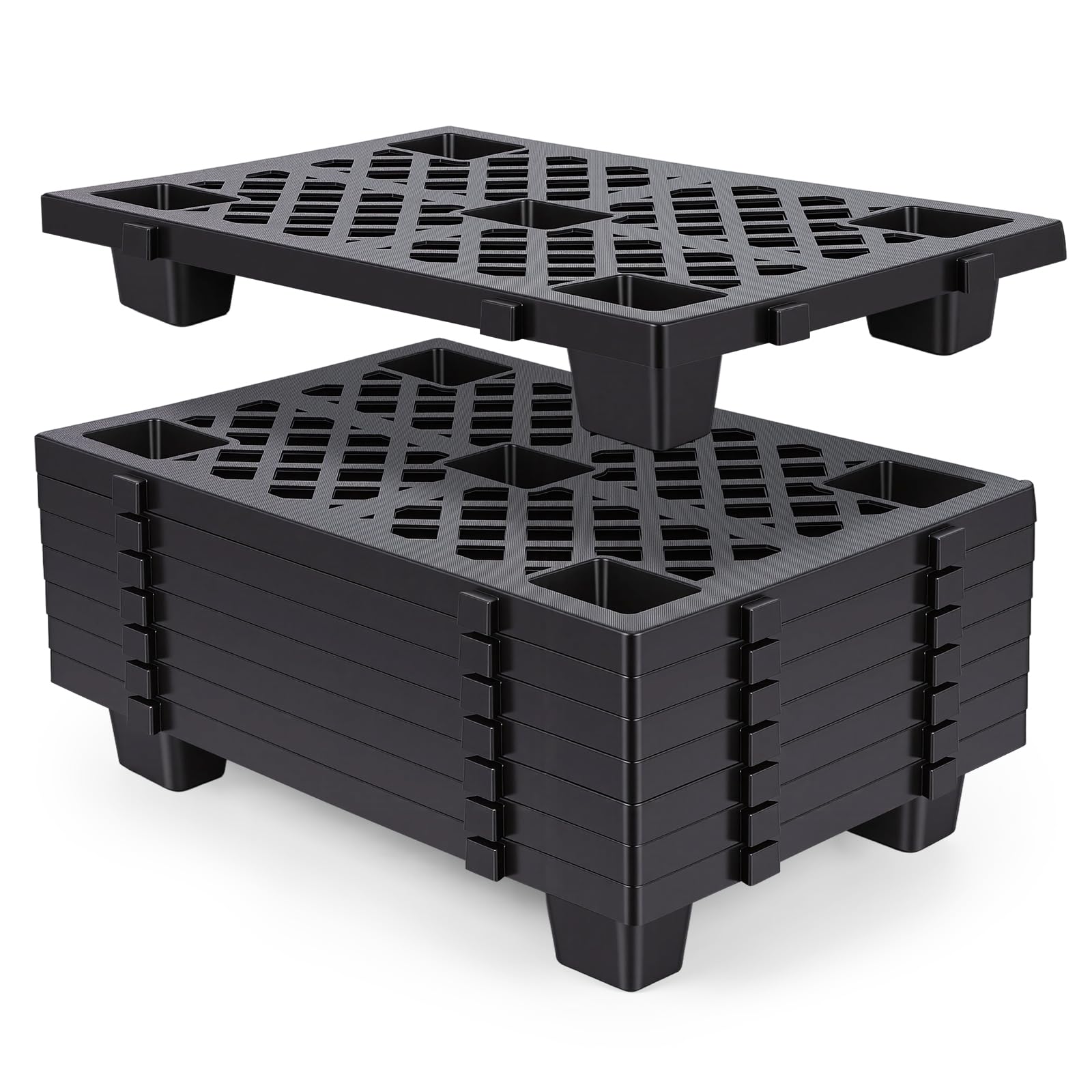 N&C shop プラスチックパレット　24枚 Amazon.co.jp: プラスチックパレット 8個パック 24x16.5x4インチ HDPE